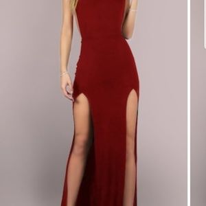 Shein Sexy Red Maxi Dress NWOT